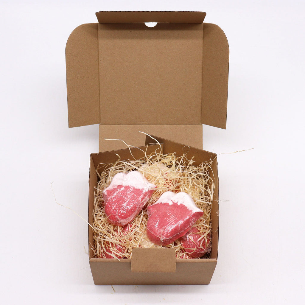 Badebombe Lippen – Himbeere & Granatapfel (60 g)