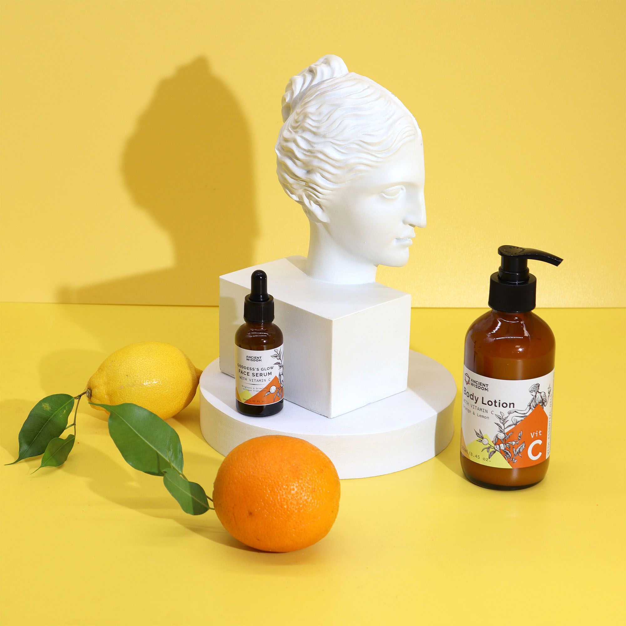 Vitamin-C-Körperlotion mit Orange und Zitrone
