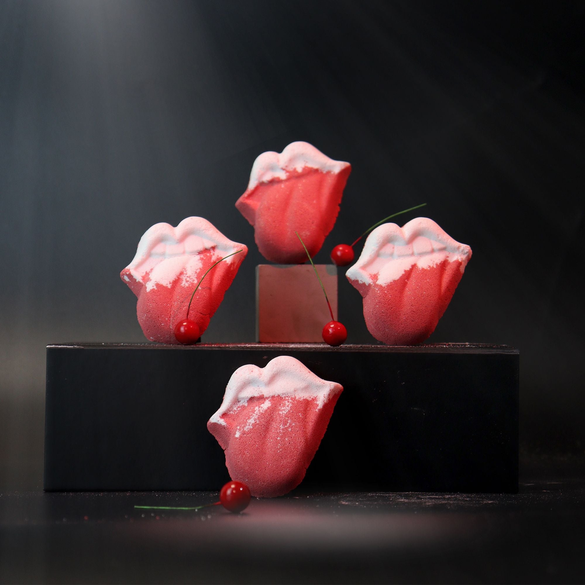 Badebombe Lippen – Himbeere & Granatapfel (60 g)