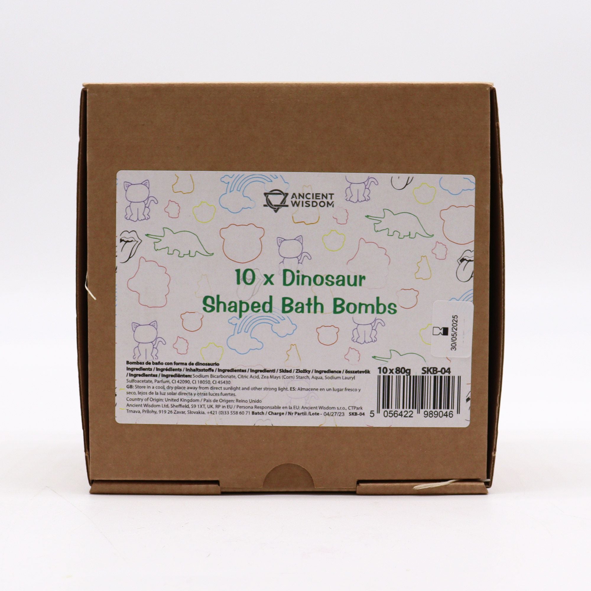 Badebombe Dinosaurier – Blaubeere (80 g)