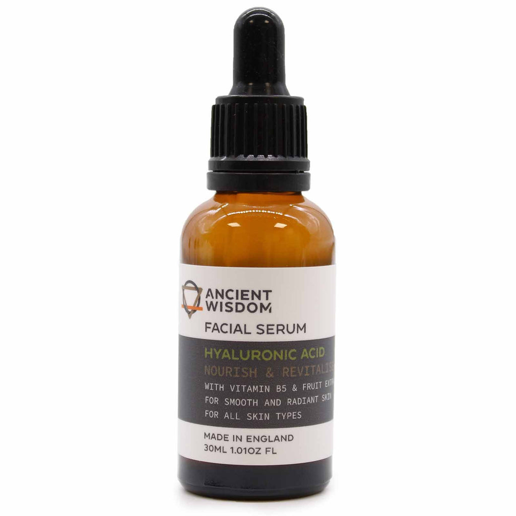 Hyaluronsäure-Gesichtsserum mit Vitamin B5 und Fruchtextrakten