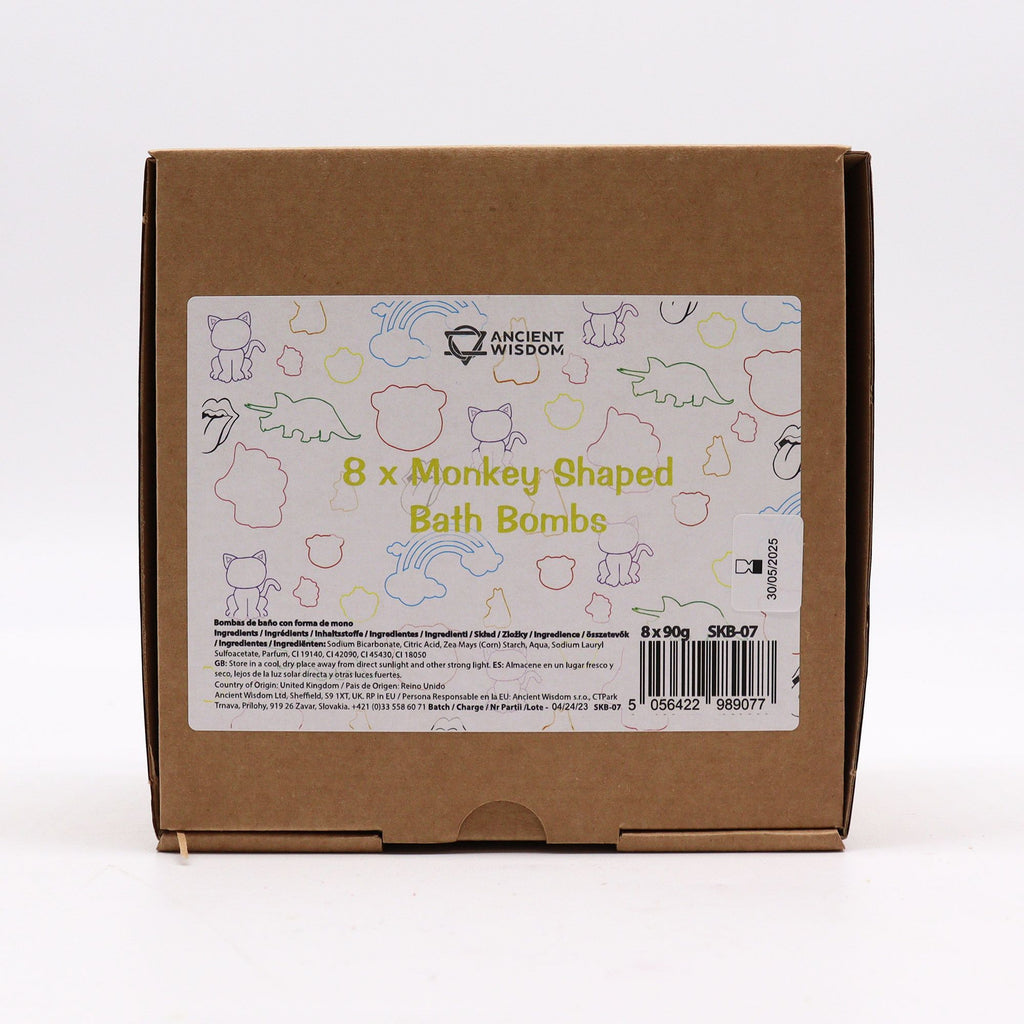 Badebombe Affe – Guave & Erdbeere (90 g)